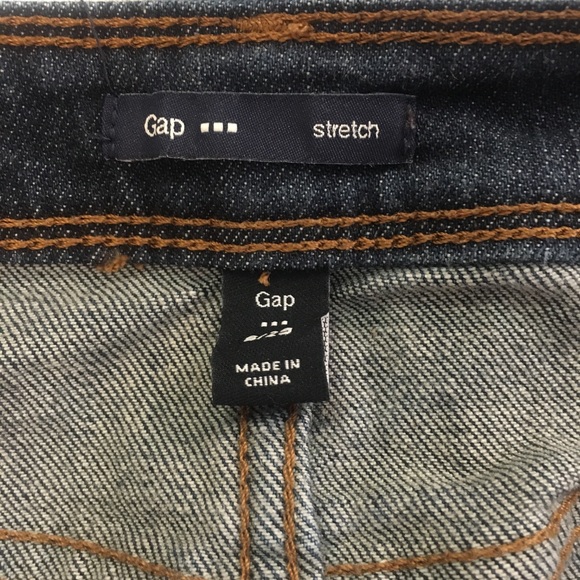 Gap Dark Wash Stretch Mini Jean Skirt - Picture 4 of 7